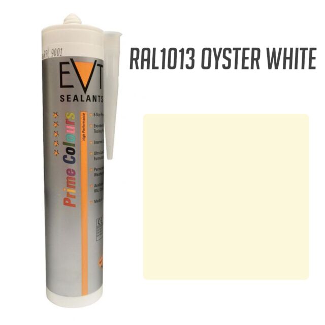 EVT OYSTER WHITE RAL1013 PRIME COLOUR SILICONE 300ML