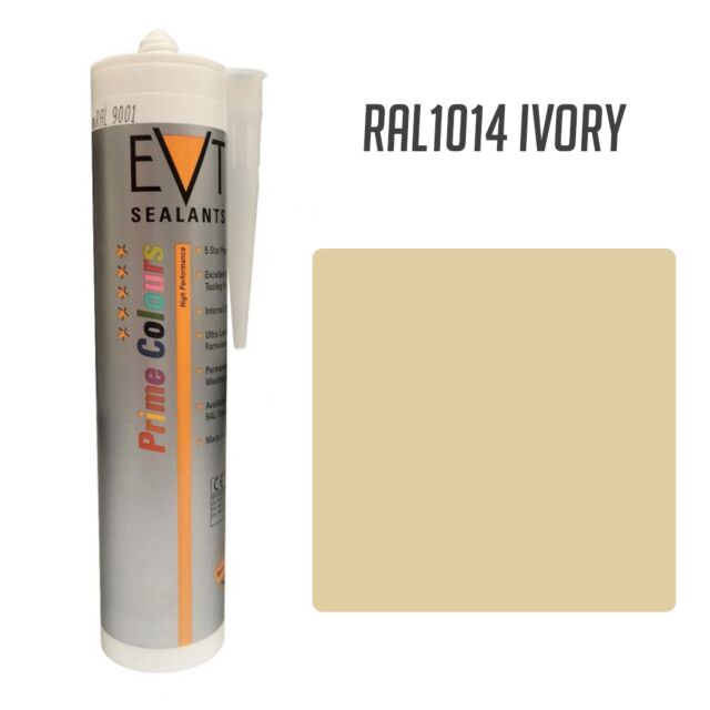EVT IVORY RAL1014 PRIME COLOUR SILICONE 300ML