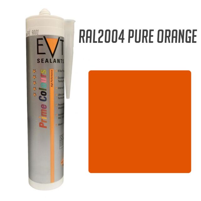 EVT PURE ORANGE RAL2004 PRIME COLOUR SILICONE 300ML