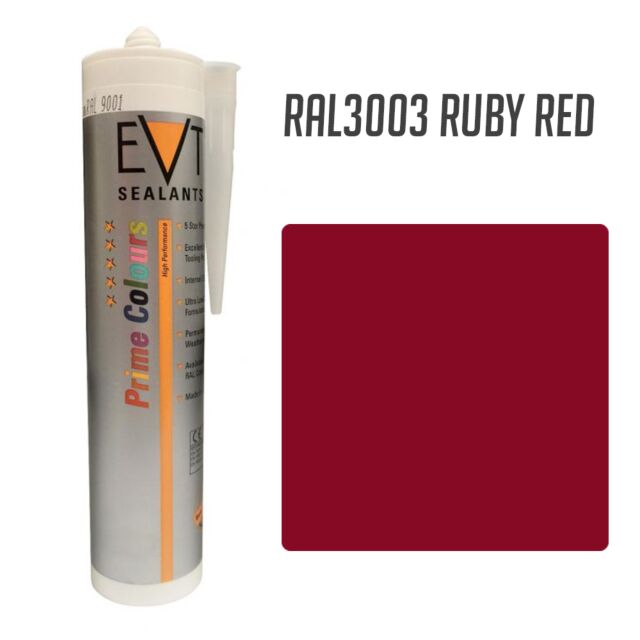 EVT RUBY RED RAL3003 PRIME COLOUR SILICONE 300ML