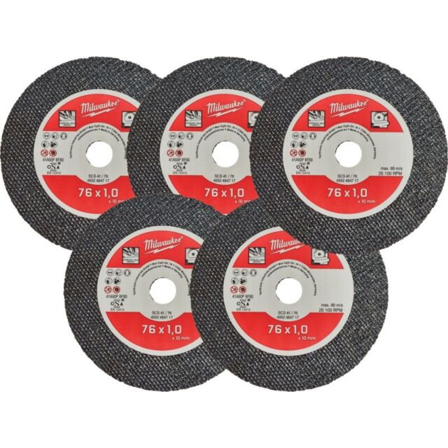 METAL CUT OFF WHEEL BLADE 5PK FOR MILWAUKEE M12FCOT SAW