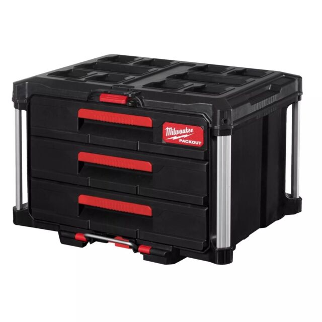 MILWAUKEE PACKOUT 3 DRAWER TOOL BOX 4932472130