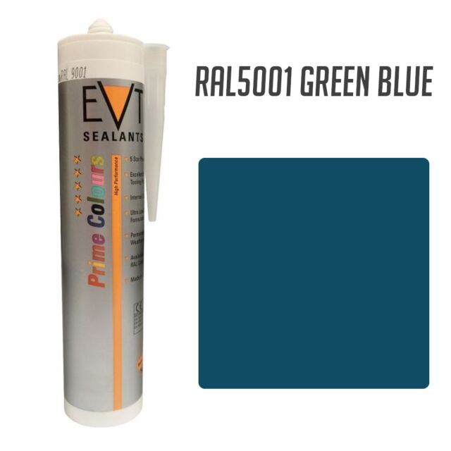EVT GREEN BLUE RAL5001 PRIME COLOUR SILICONE 300ML