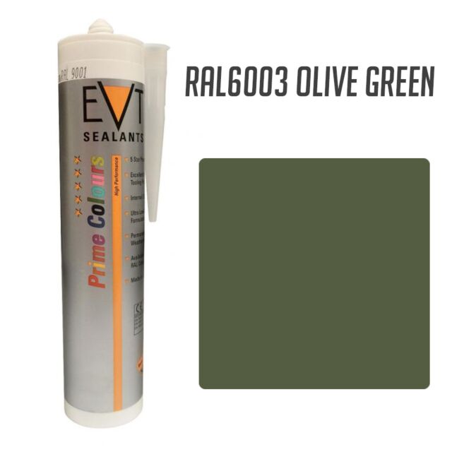 EVT OLIVE GREEN RAL6003 PRIME COLOUR SILICONE 300ML