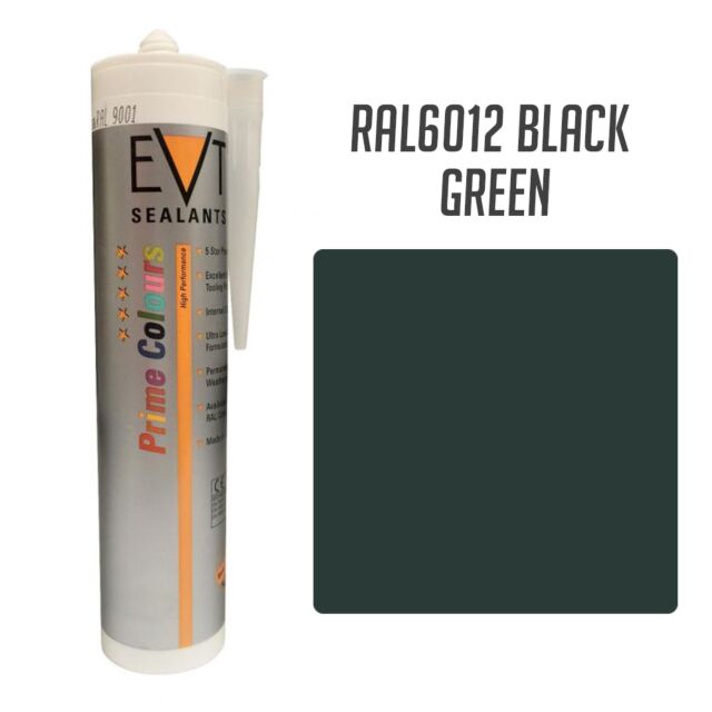 EVT BLACK GREEN RAL6012 PRIME COLOUR SILICONE 300ML