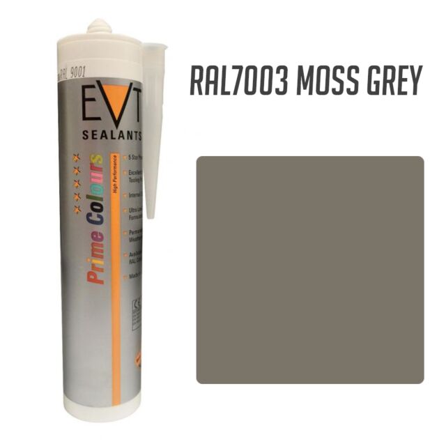 EVT MOSS GREY RAL7003 PRIME COLOUR SILICONE 300ML