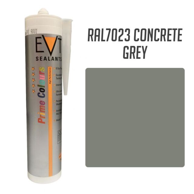EVT CONCRETE GREY RAL7023 PRIME COLOUR SILICONE 300ML