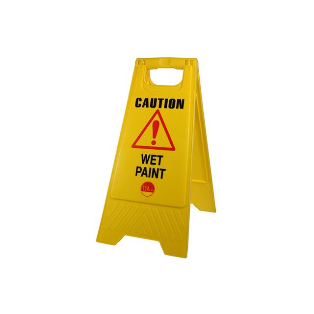 747654 WET PAINT A-FRAME SIGN CAUTION WET PAINT