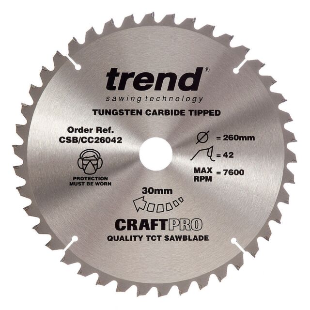 CSB/CC26042 260MM 42T 30 SAW BLADE