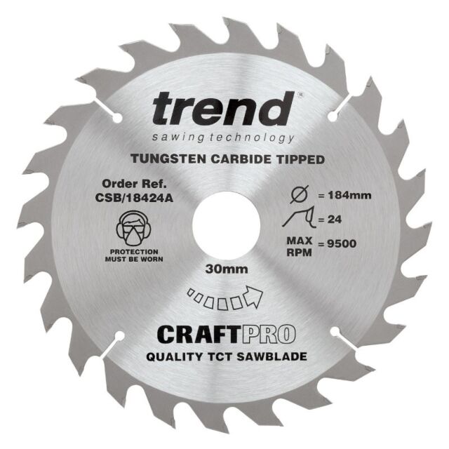 CSB/18424A TREND 184MM 24T 30MM BORE BLADE