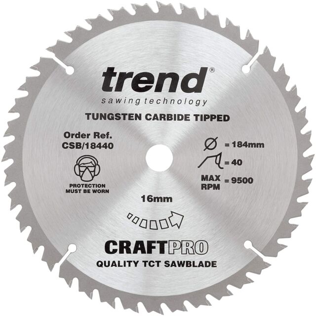 CSB/18440 184MM 40T 16MM BORE TREND BLADE