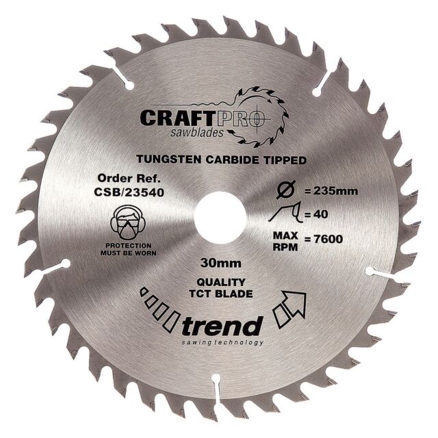 CSB/23540 TREND 235MM 40T SAWBLADE
