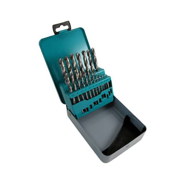 19 PIECE HSS GROUND DRILL BIT SET REISSER 146028 DIN338