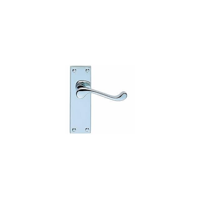 DL55CP SCROLL LEVER LATCH CHROME PLATED