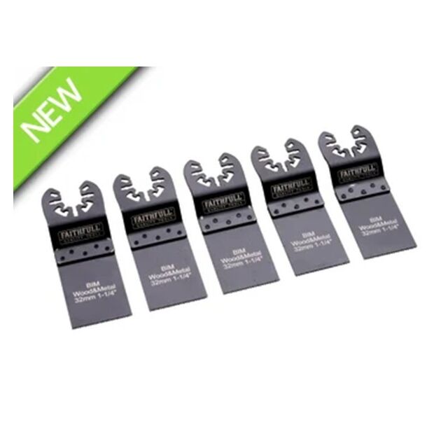 5 Piece Multi-Tool Blade Set Faithfull