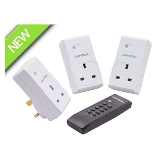Unicom Remote Control Sockets Set of 3