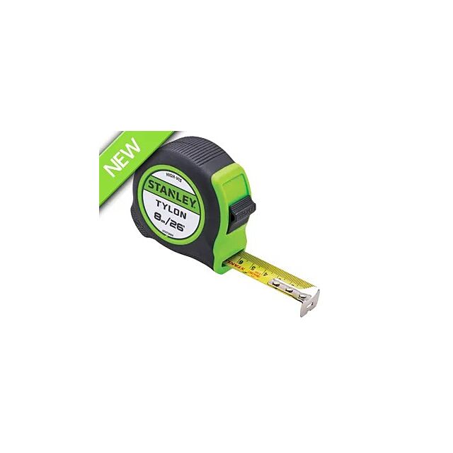 Hi-Vis Tylon Tape (8m/26ft) STANLEY