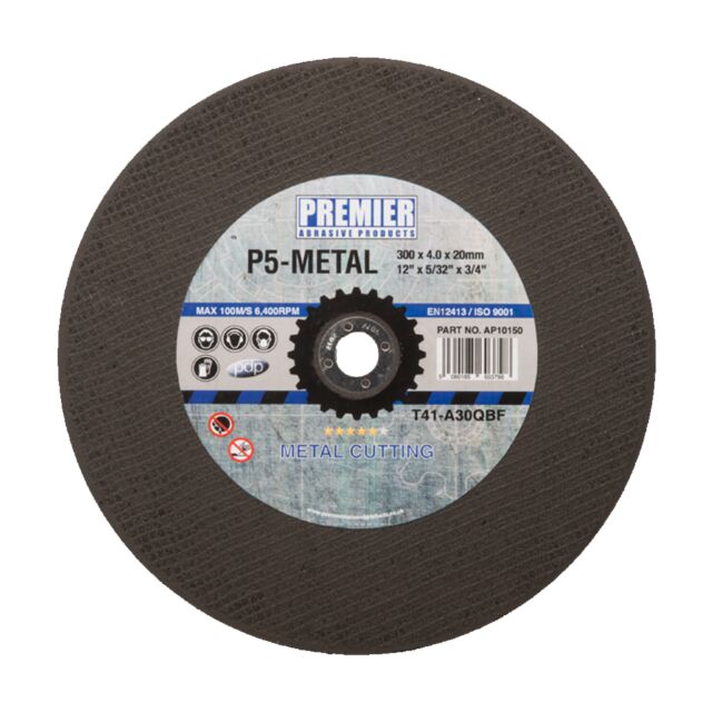 300X4X20MM PREMIER ABRASIVE DISC P5/METAL AP10150 