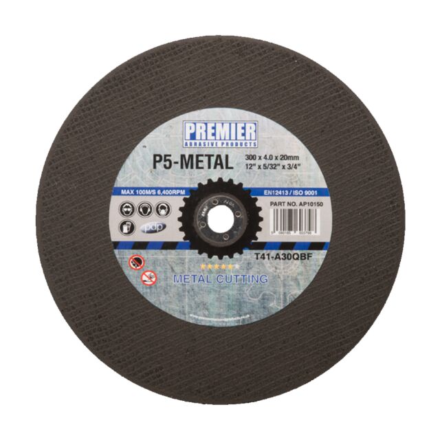 AP10150 300X4X20MM ABRASIVE DISC P5/METAL (P6 is back-up)