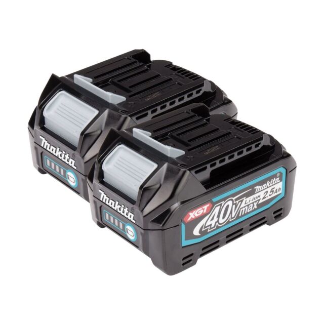 MAKITA BL4025 40V XGT 2.5AH BATTERY 191B36-3 TWIN PACK
