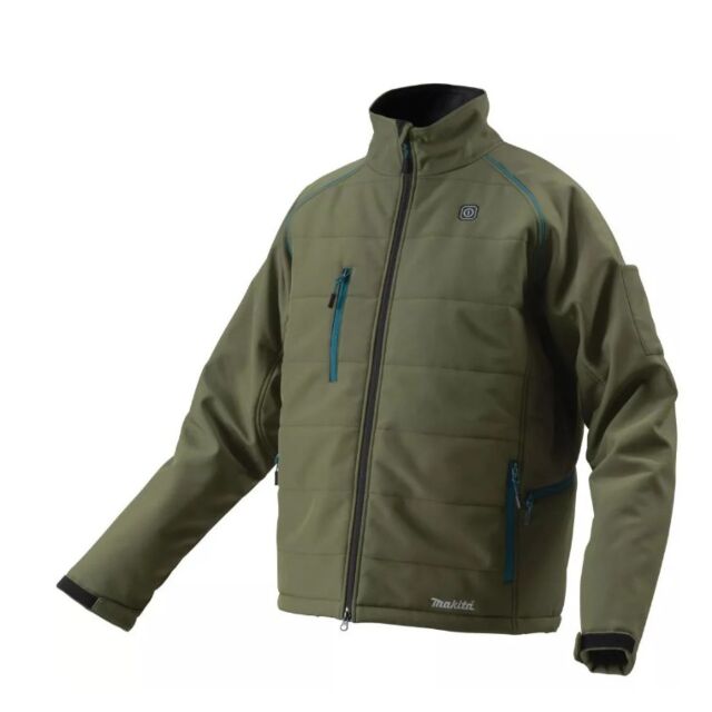 MAKITA DCJ205ZO 18V LXT OLIVE HEATED JACKET LARGE