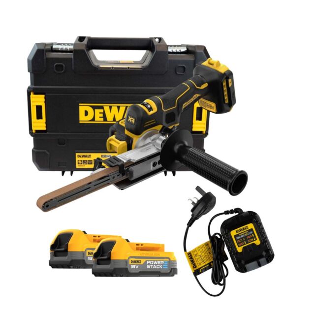 DEWALT DCM200E2T 18V XR BAND FILE 2 X POWERSTACK KIT