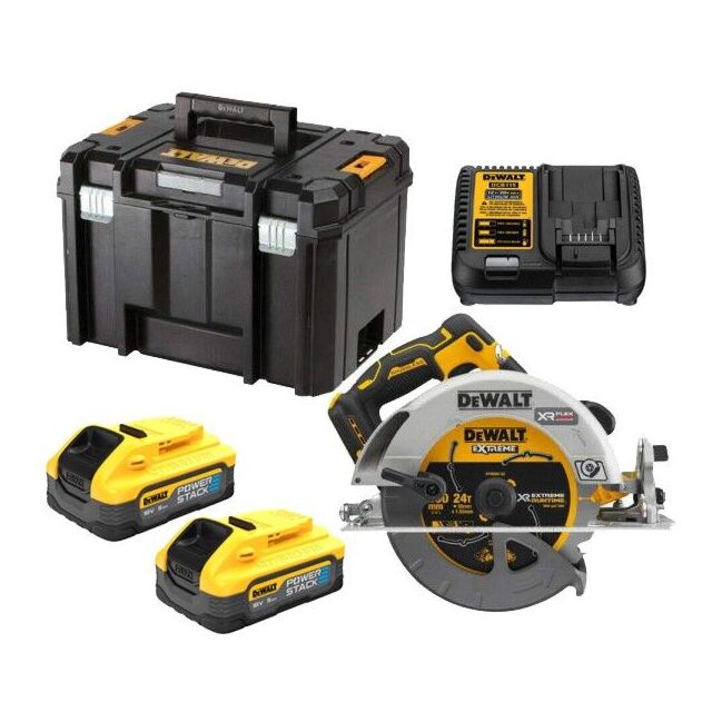 DEWALT DCS573H2T 18V XR CIRC SAW 190MM 2 X 5AH POWERSTACK