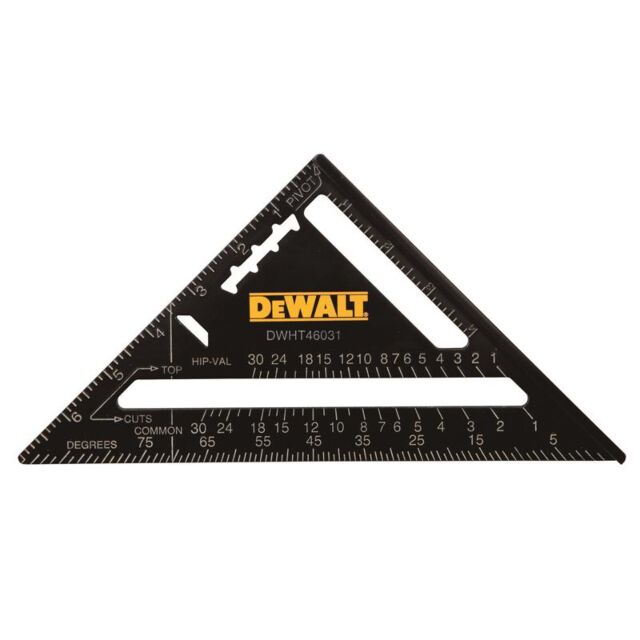 DEWALT DWHT46031-0 7" 177MM PREMIUM RAFTER LAYOUT SQUARE