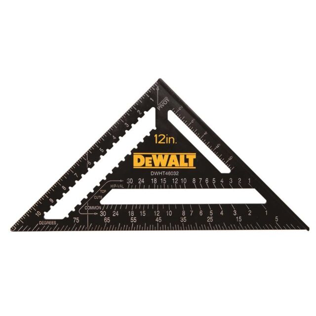 DEWALT DWHT46032-0 12" 300MM PREMIUM RAFTER LAYOUT SQUARE