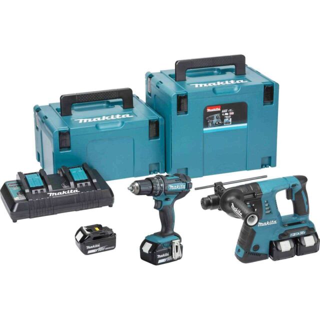 MAKITA DLX2137PTJ LXT 2 PCE COMBO KIT 4 X 5.0AH
