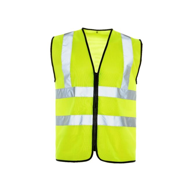 HIGH VISIBILITY WAISTCOAT LARGE VEST CLASS 2 HV08YL