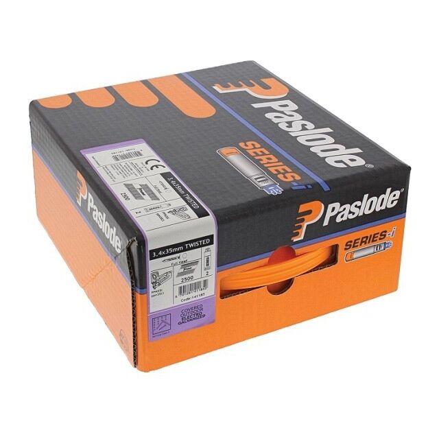PASLODE 141185 35MM TWIST NAILS FOR PPN35CI (2500 BOX)