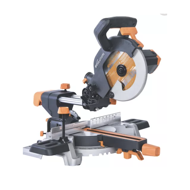 EVOLUTION R210SMS+ 210MM COMPOUND MITRE SAW 110V
