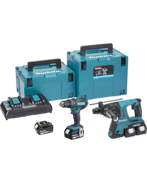 MAKITA DLX2137PTJ LXT 2 PCE COMBO KIT 4 X 5.0AH