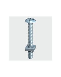 TIMPAC ROOFING BOLTS M6 X 25 (PACK OF 10) C/W SQUARE NUTS