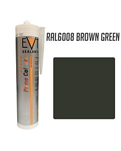 EVT BROWN GREEN RAL6008 PRIME COLOUR SILICONE 300ML