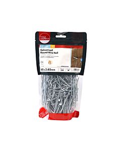 TIMBAG 1KG 65MM GALV ROUND WIRE NAILS (2.65MM) GRW26565B