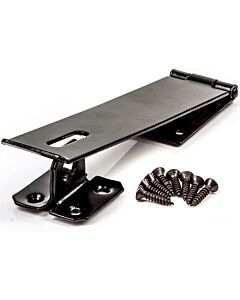 TIMCO HASP & STAPLE 6" BLACK