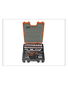 BAHCO S800 1/4 & 1/2 DRIVE SOCKET SPANNER SET 77PCE