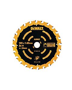 DEWALT DT10624 165MM X 20MM ELITE 24T CIRCULAR SAW BLADE