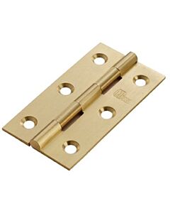 3" BRASS BUTT SOLID DRAWN 75MM HINGE ***PAIR*** 414