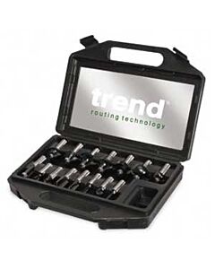 TREND SET/SS9 15 PIECE 1/2" ROUTER SET