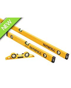 Faithfull 3 Piece Level Set (240mm, 600mm & 1200mm)