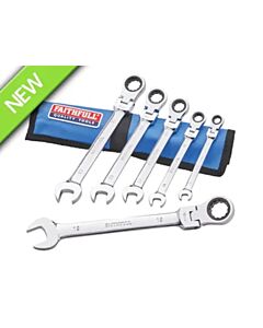 6 Piece Ratcheting Combination Spanner Set Faithfull