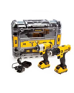 DEWALT DCK211D2T 12V XR TWIN KIT DCD710 DCF815 2 X 2.0AH