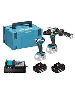 MAKITA DLX2549TJ 18V LXT TWIN KIT DHP492 DTD173 2 X 5.0AH