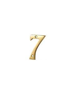 NUMBER "7" VICT FACE FIX BRASS NUMERAL