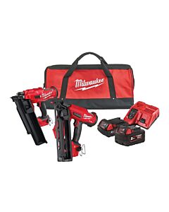 MILWAUKEE M18FPP2BE NAILER TWIN KIT M18FFN M18FN16GA