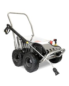 V-TUF RAPIDSSC 240v All-Stainless Industrial Mobile Pressure Washer 1500psi, 100Bar, 12L/min with Total Stop