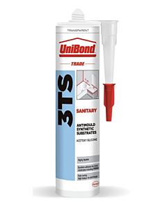 UNIBOND 3TS TRADE SANITARY SILICONE WHITE 300ML